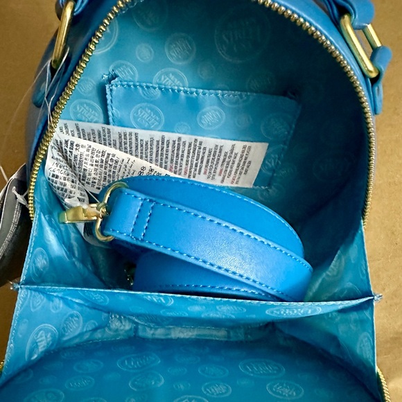 NWT Disney Parks Main Street USA The Dapper Dans Blue Crossbody Handbag - Picture 5 of 7